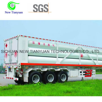 24.5m3 Capacity Container Semi-Trailer with 10 Tubes